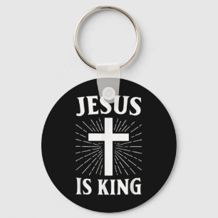 Jesus är Kung kristen Faith Kor Nyckelring