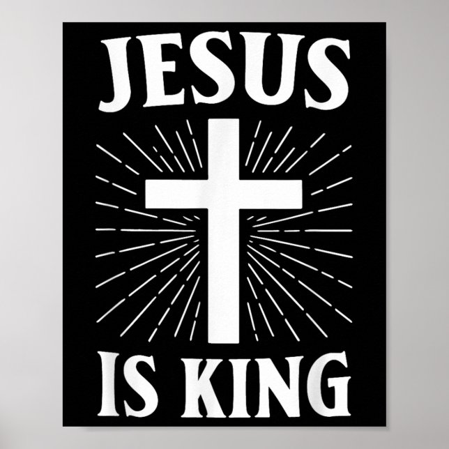 Jesus är Kung kristen Faith Kor Poster (Framsidan)