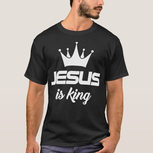 Jesus är Kung, kristen, Jesus T Shirt (Framsida)