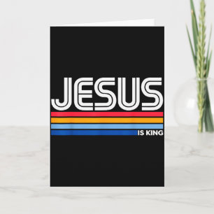 Jesus är kung Kristet kors Gud Tro Bibeln Religiös Kort