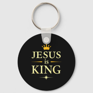 Jesus Är Kung _ Kristet Tro-design  Nyckelring