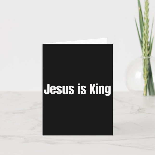 Jesus är Kung kristna troende Jesus är Kung Kort (Framsida)