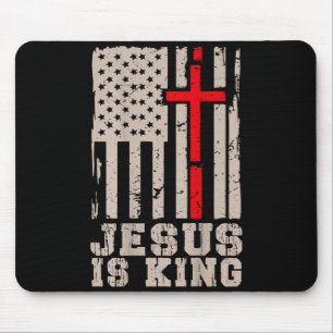 Jesus Är Kung Kristus Herre Patriotisk Kristen Ame Musmatta