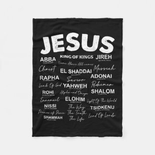 Jesus är Kung Namn, gud, hebreiska Jesus Kristus Fleecefilt