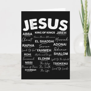 Jesus Är Kung Namn På Gud Hebreiska Jesus Kristna Kort