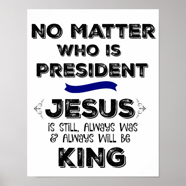 Jesus är Kung Poster (Framsidan)
