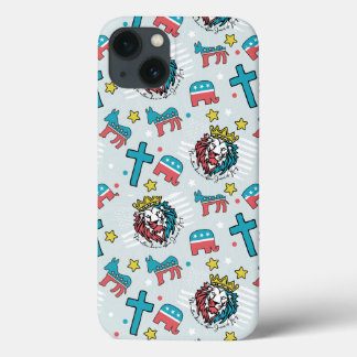 Jesus är Kung - Sömlös Mönster-utskrift