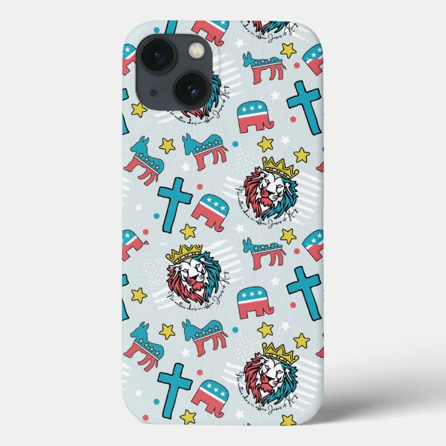 Jesus är Kung - Sömlös Mönster-utskrift (Baksida)