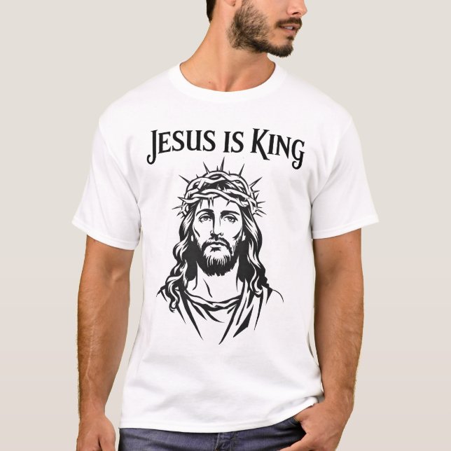 Jesus är Kung T Shirt (Framsida)