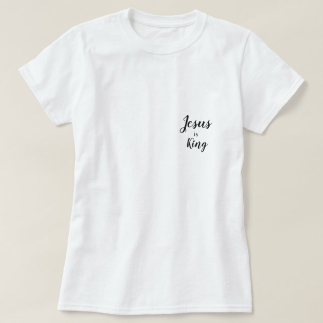 Jesus är Kung T Shirt (Design framsida)