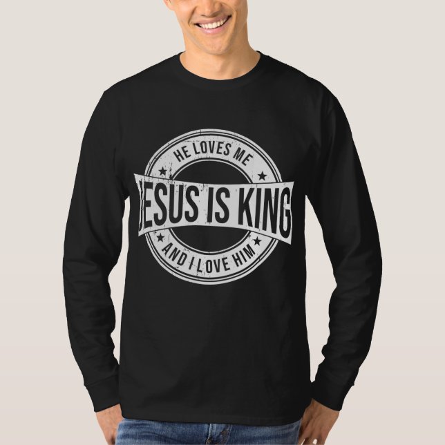 Jesus är Kung T Shirt (Framsida)