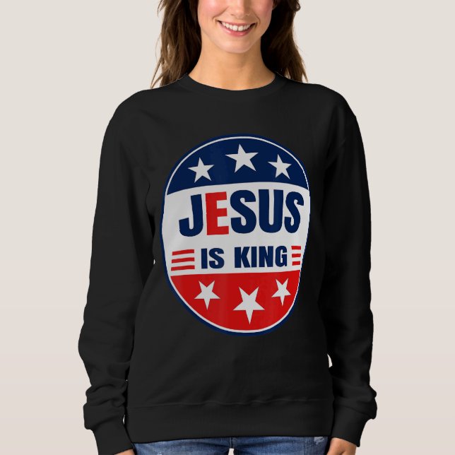 Jesus är Kung Välsigna dig Amerika T Shirt (Framsida)