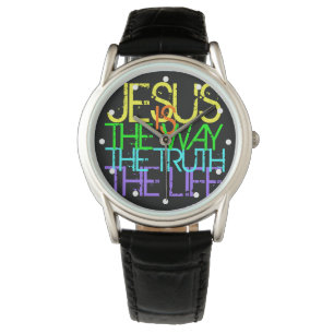 Jesus är långt, kristen manar armbandsur