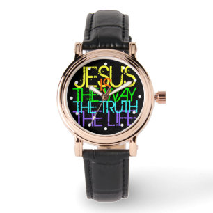 Jesus är långt, kristna kvinnor armbandsur