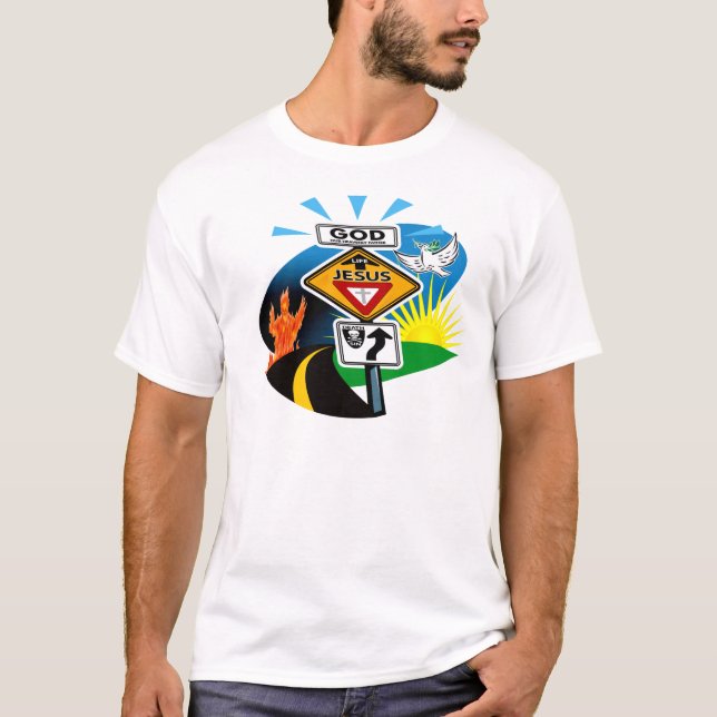 Jesus är långt tee shirt (Framsida)
