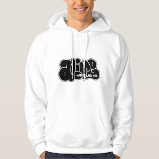 Jesus är levande hoodie
