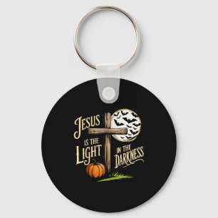 Jesus Är Ljuset I Mörkret Kristna Halloween Nyckelring