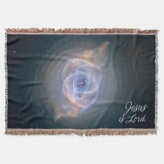 Jesus är lord 15 Kattens Öga Nebula ThrowBlanket Filt