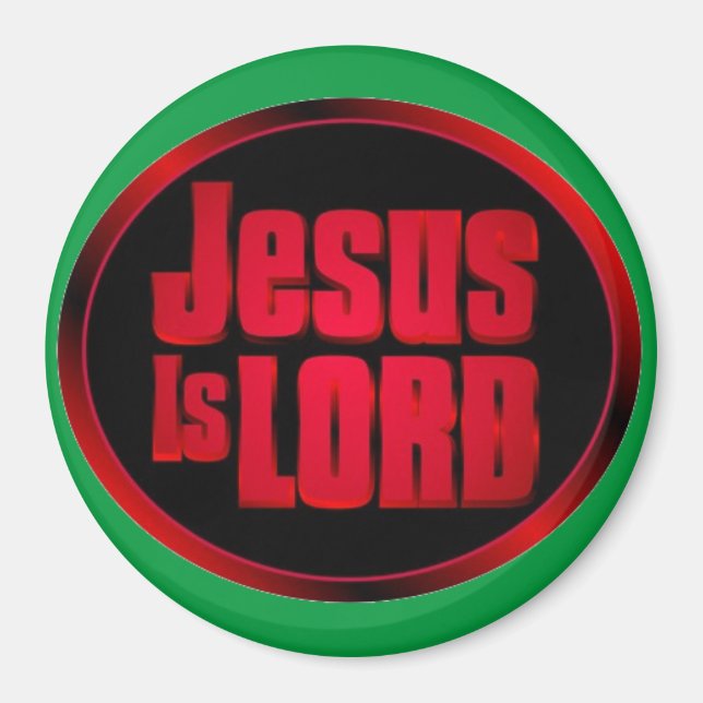 Jesus är Lord Customize It Magnet (Framsidan)