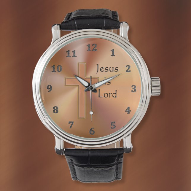 Jesus är Lord Kor Watches för manar Personlig Armbandsur (Jesus is Lord, Christian Watches for men and women. Gift Ideas for Pastors. Birthday gift for Pastor)