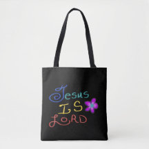 Jesus är LORD med Rosa Flower Custom Name