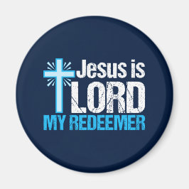 Jesus är Lord My Redeemer Christian Kor Church Magnet