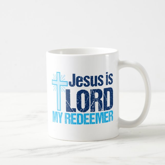 Jesus är Lord My Redeemer Christian Kor Kaffemugg (Höger)