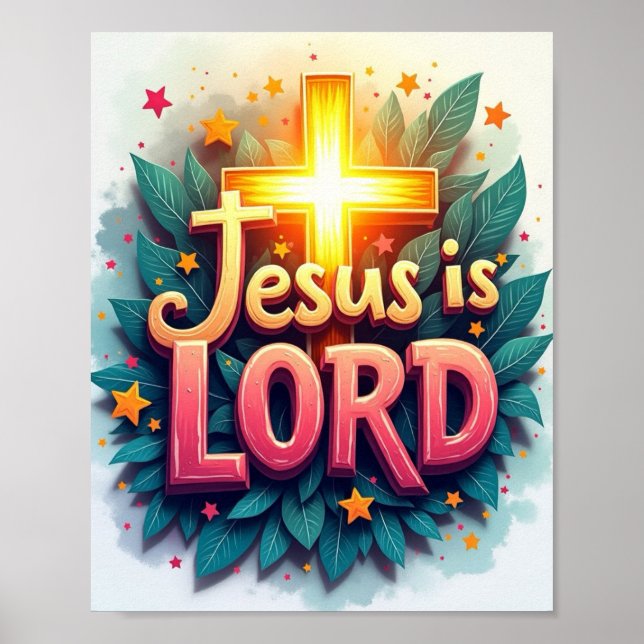 Jesus är Lord Poster (Framsidan)