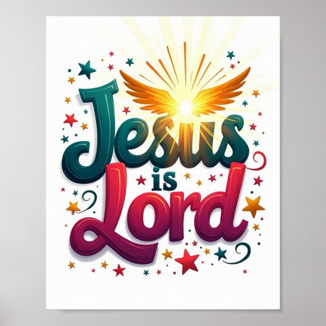 Jesus är Lord Poster (Framsidan)