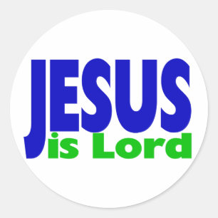 Jesus är Lord Runt Klistermärke