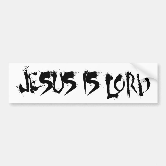 Jesus är lorden bildekal (Framsidan)