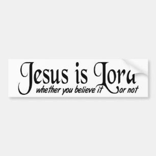 Jesus är lorden bildekal
