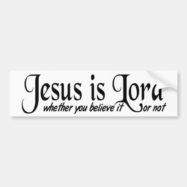 Jesus är lorden bildekal (Framsidan)