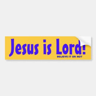 Jesus är lorden! bildekal