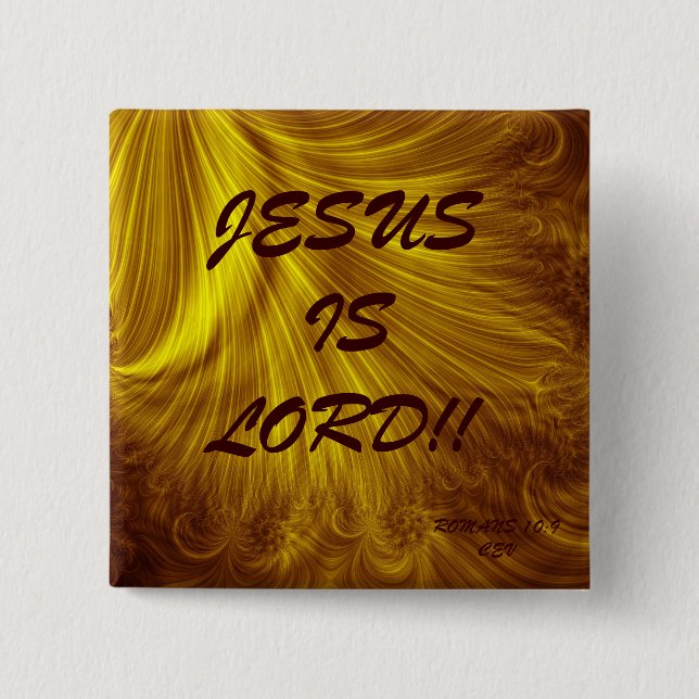 JESUS ÄR LORDEN!! …, RELIGIÖSAN KNÄPPAS KNAPP (Framsida)