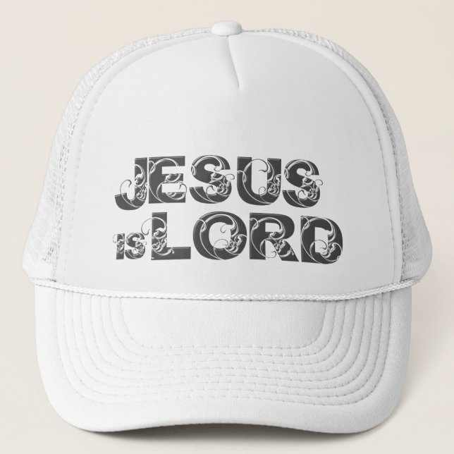 Jesus är lorden virvlar runt truckerkeps (Framsida)