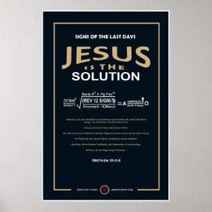 Jesus är lösningen poster