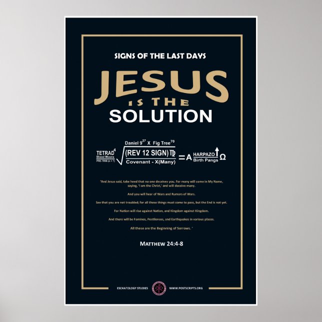 Jesus är lösningen poster (Framsidan)