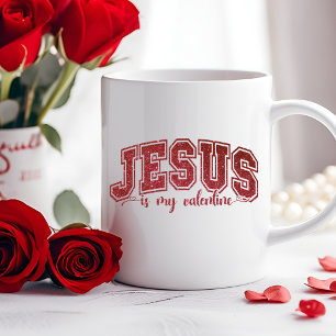 Jesus är min Alla hjärtans dag. Kaffemugg