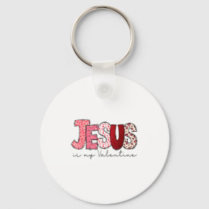 Jesus Är Min Alla Hjärtans Dag Kristen Tro Religiö Nyckelring