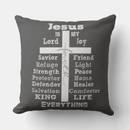 Jesus är min "Allt citat Christian" Kudde