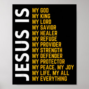 Jesus Är Min Allt Kristna Gud Jesus Religiösa Poster