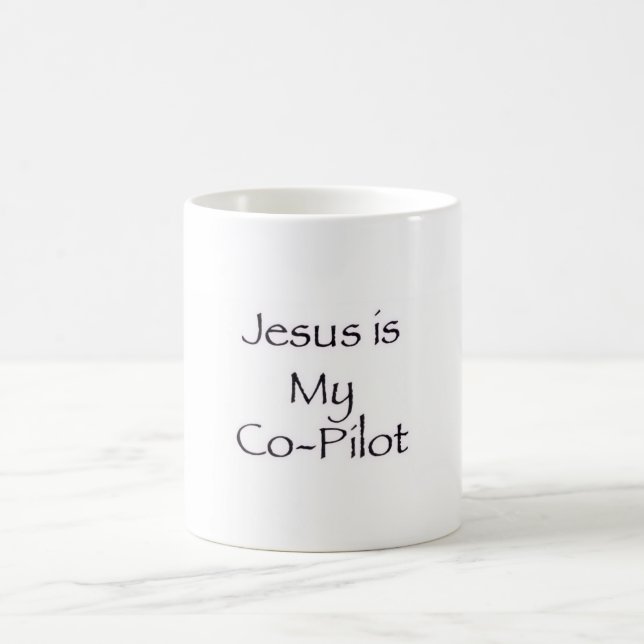 Jesus är min andrepilot-mugg kaffemugg (Center)