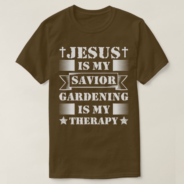 Jesus är min , är min terapi  t shirt (Design framsida)