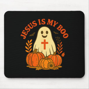 Jesus Är Min Boo Tröja Söt Kristna Spöke Halloween Musmatta