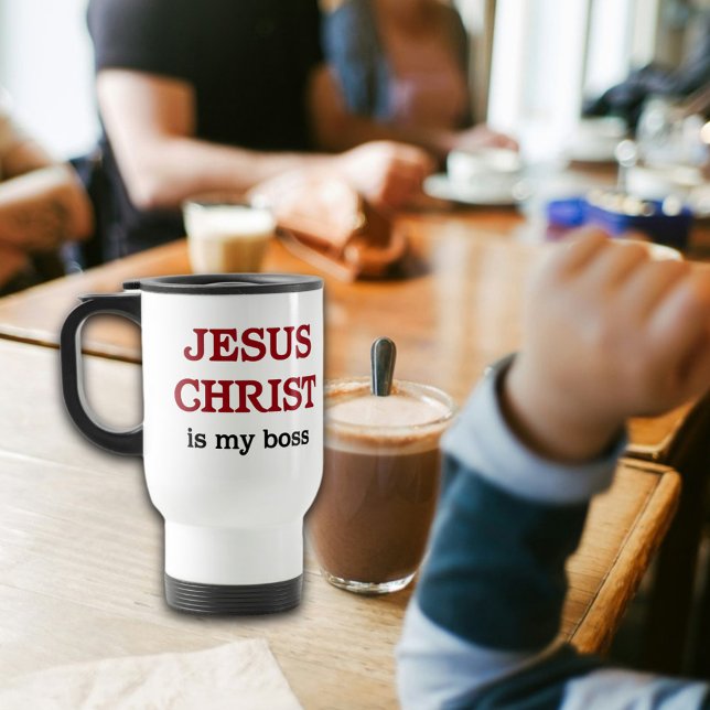 Jesus är min Chef-kristna tro Bible Verse Resemugg (Skapare uppladdad)