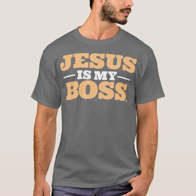 Jesus är min Chef T Shirt (Framsida)