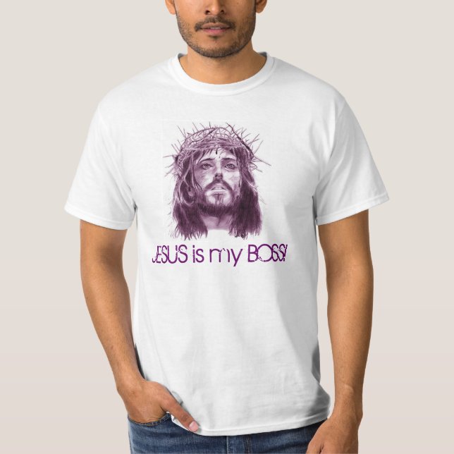 Jesus är min chefskjorta tee (Framsida)
