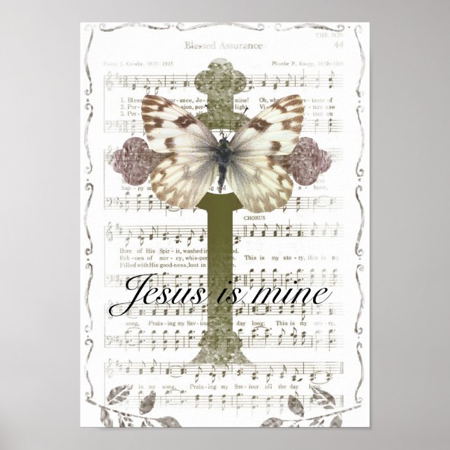 Jesus är min fjäril Poster (Framsidan)