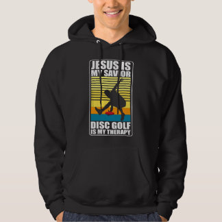 jesus är min frälsare disc golf terapi Disc Golf d Hoodie